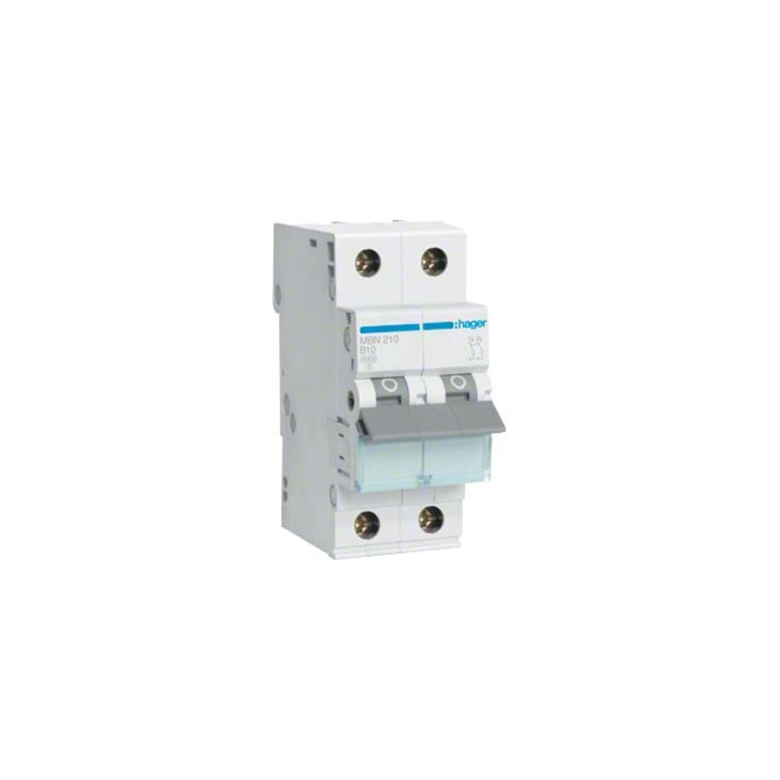 Hager Leitungsschutzschalter 2pol. B-10A, 6kA MBN210