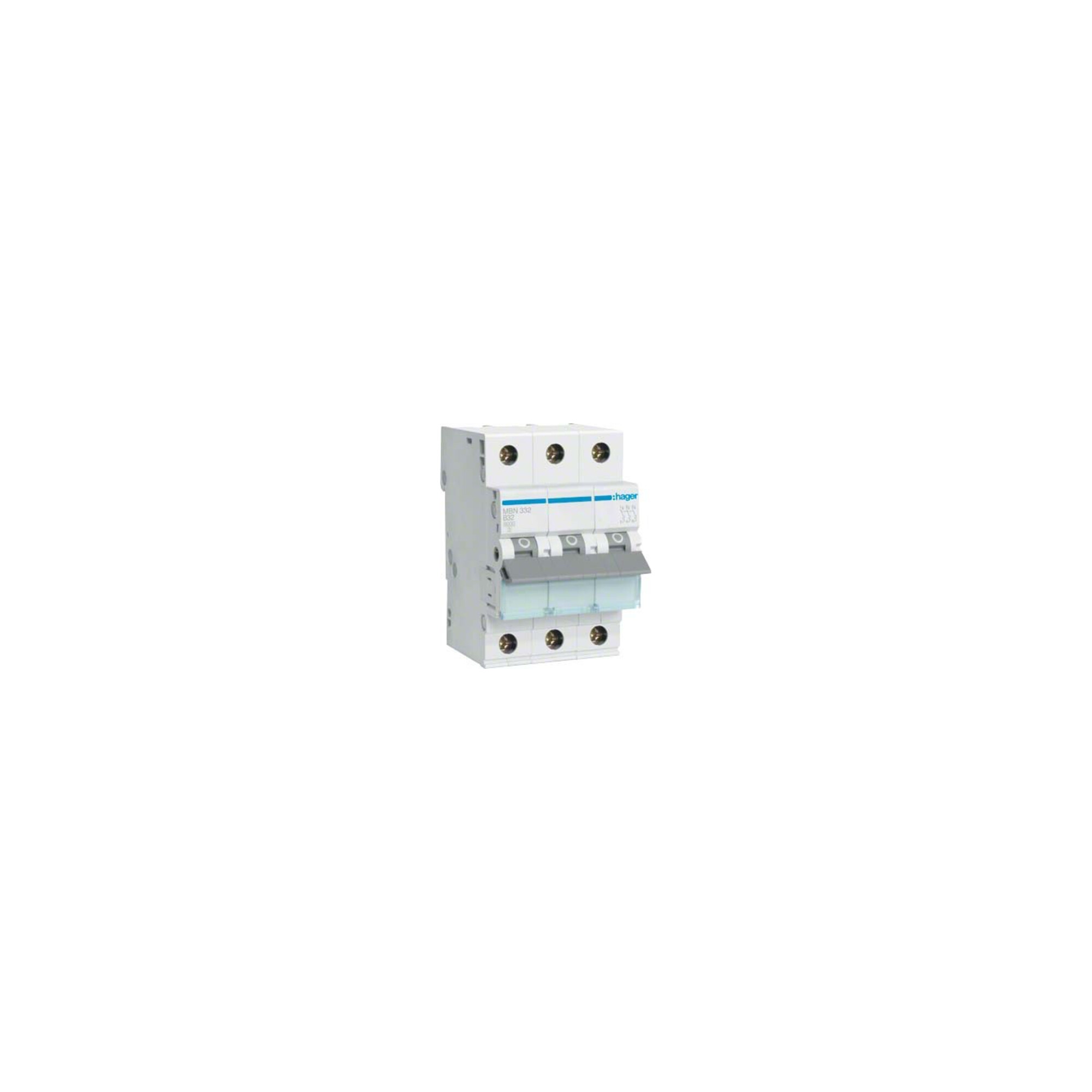 Hager Leitungsschutzschalter 3pol. B-32A, 6kA MBN332