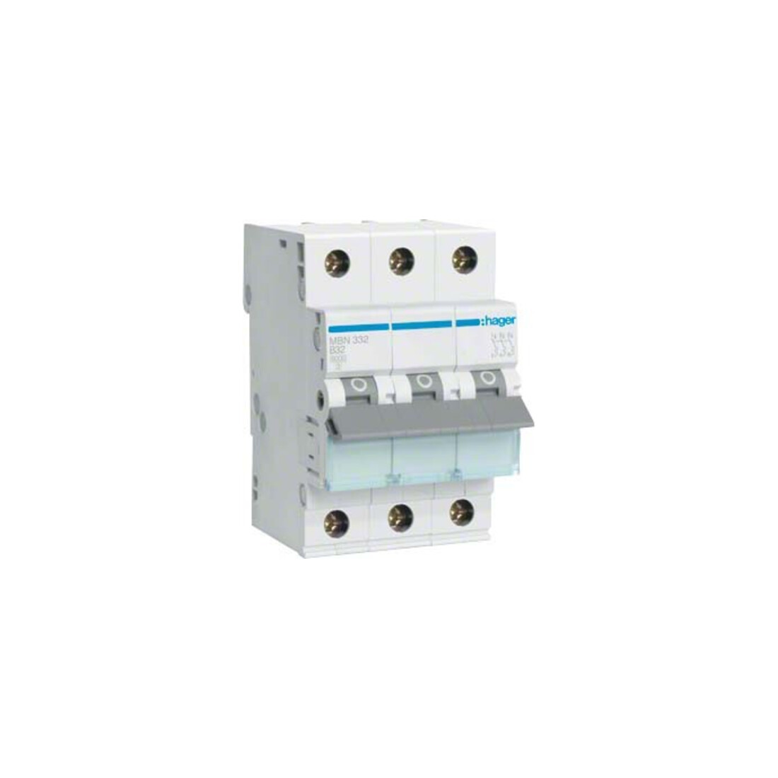 Hager Leitungsschutzschalter 3pol. B-32A, 6kA MBN332