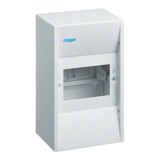 Hager Mini-distributeur IP30, 4P GD104N