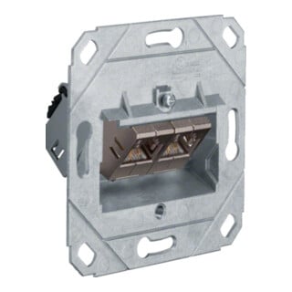hager Module de raccordement 2 ports G3175 Cat.6 blindé avec anneau de fixation