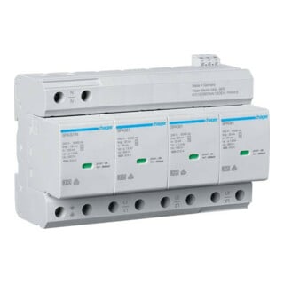Hager Parafoudre combiné T1+T2 4P Uc350V Iimp SPA801