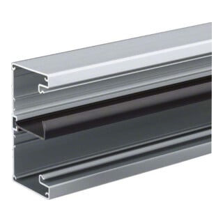 Hager Partie inférieure de goulotte de balcon BRA 70132/1 aluminium anodisé naturel