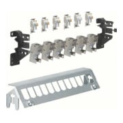 Hager Patch-panel 12 ports avec 6 modules RJ45 FZ12MM-1