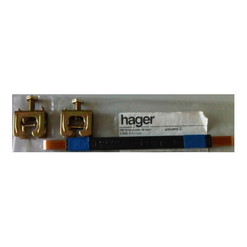 Hager PE/N-Verbinder bl,CU-Band,flexibel N75B