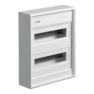 Hager Petit tableau de distribution, AP Volta IP30, 2x12PLE, DIN4387 VA24CN