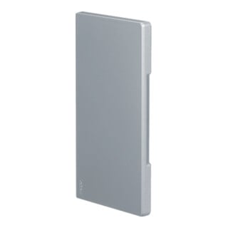 Hager Plaque de finition PC/ABS laquée haute résistance alu BRA 851706 LAN