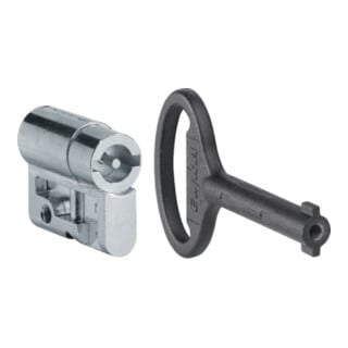 Hager Profilhalbzylindereinsatz Doppelbart 3mm MES-PHZDB3
