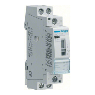 Hager Relais d’installation 16A 1S+1O 8/12V ERL218