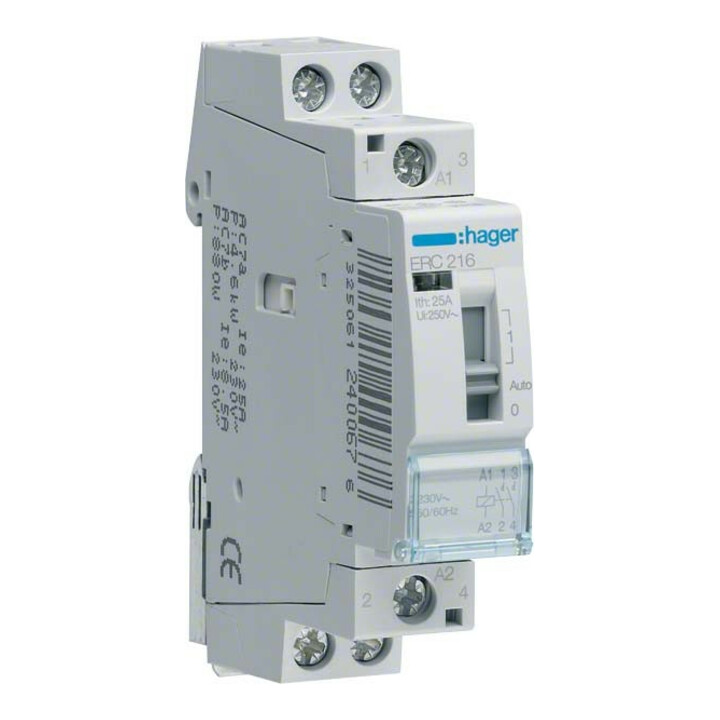 Hager Relais d’installation 16A 2S 230V ERC216