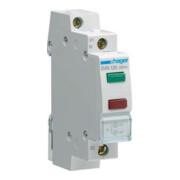 Hager Signalisation LED 2 voies vert et rouge, 230 V AC SVN126-1