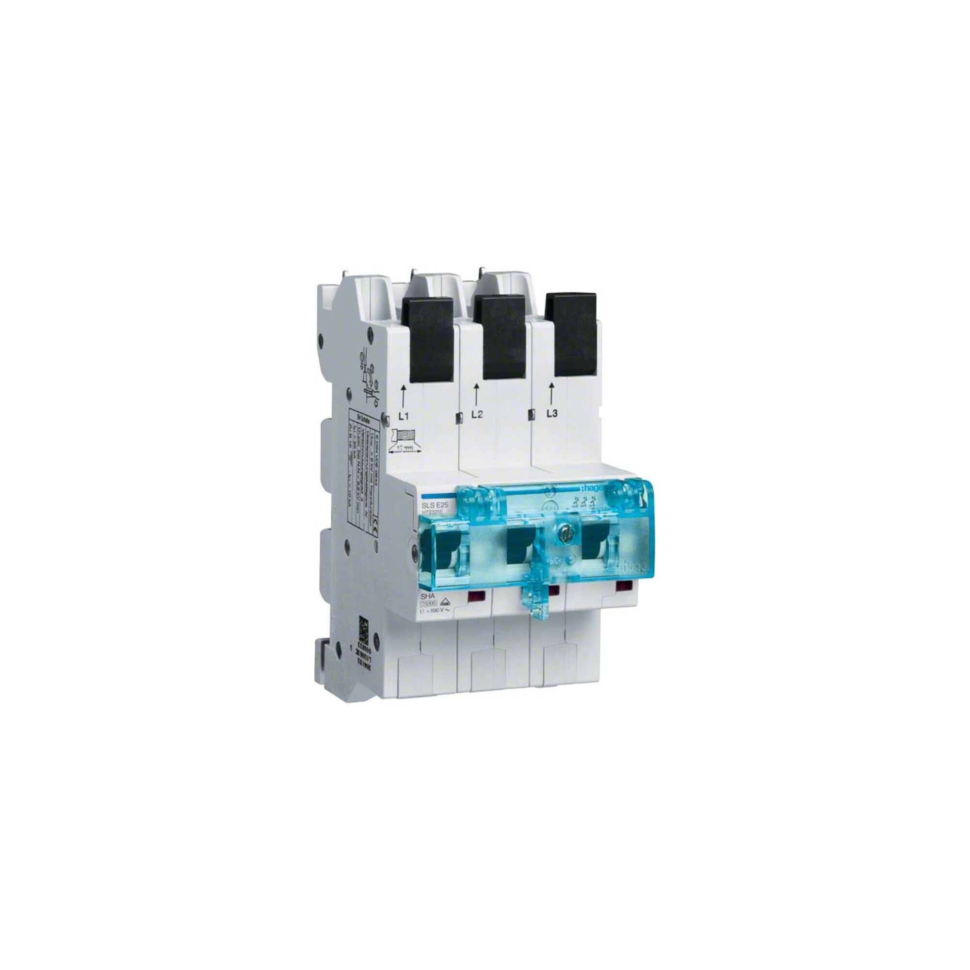 Hager SLS-Schalter 25A,3polig,E-Charak. HTS325E