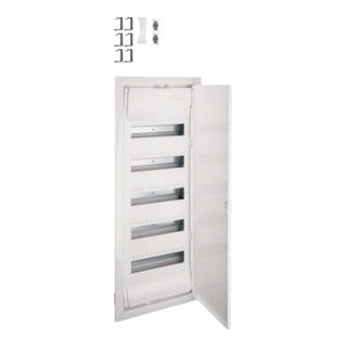 Hager Tableau de distribution encastré Volta avec porte 60 PLE VU60NC