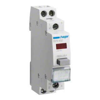 Hager Taster 1S/1Ö rot,230V SVN452