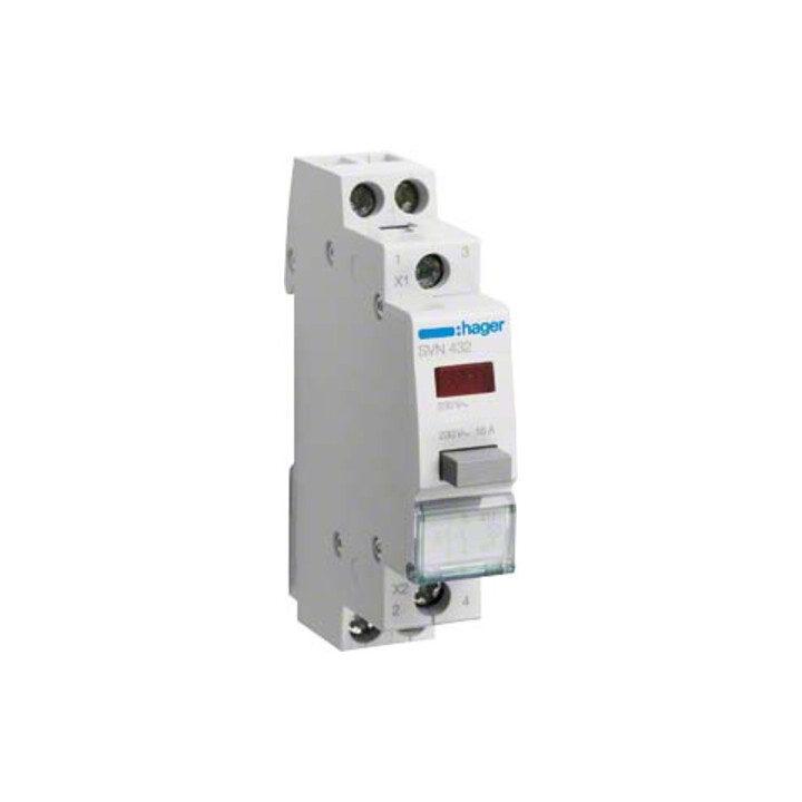 Hager Taster 2S rot,230VAC SVN432