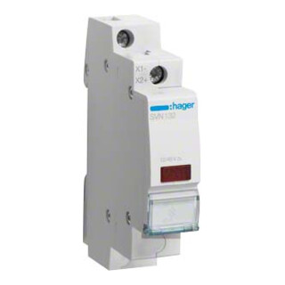 Hager Témoin lumineux LED rouge, 12V SVN132