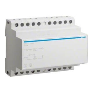 Hager Transformateur de sécurité 12V/5,25A ou 24V/2,63A ST315