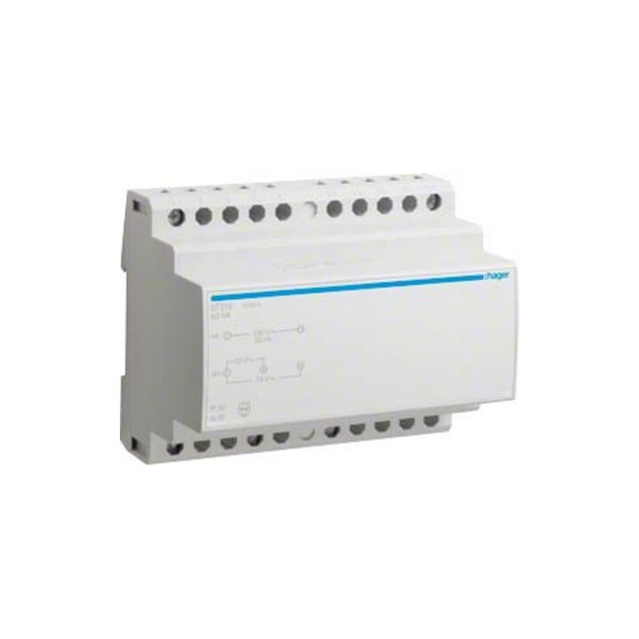 Hager Transformateur de sécurité 12V/5,25A ou 24V/2,63A ST315