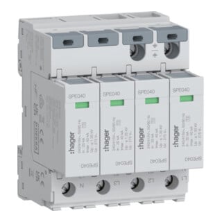 Hager Überspannungsableiter 4P TNS 40kA SPE440S