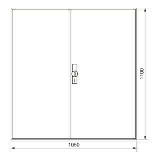 Hager Zählerschrank,universZ 1100x1050x205,IP44 ZB34S