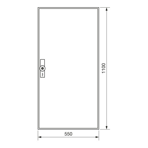 Hager Zählerschrank, universZ 1100x550x205, IP54 ZB32W