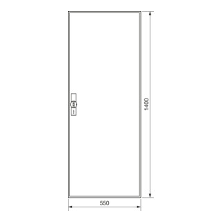 Hager Zählerschrank,universZ 1400x550x205,IP44 ZB52S