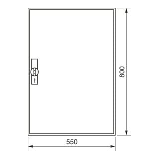 Hager Zählerschrank,universZ 800x550x205,IP44 ZB12S