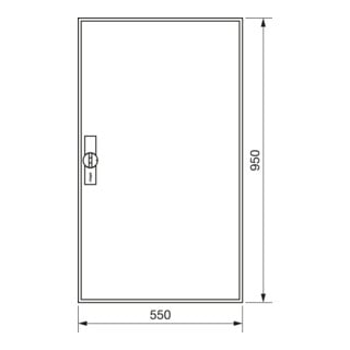 Hager Zählerschrank,universZ 950x550x205,IP44 ZB22S