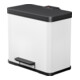 Hailo Öko duo Plus L, Poubelle à pédale, 17 + 9 ltr, blanc-1
