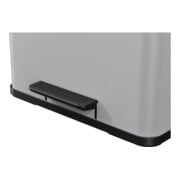 Hailo Öko duo Plus L, Poubelle à pédale, 17 + 9 ltr, Gris-5