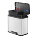 Hailo Öko duo Plus L, Poubelle à pédale, 17 + 9 ltr, inox-2