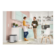 Hailo Öko duo Plus L, Poubelle à pédale, 17 + 9 ltr, inox-5