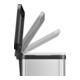 Hailo Öko duo Plus M, Poubelle à pédale, 2x9 l, inox-4