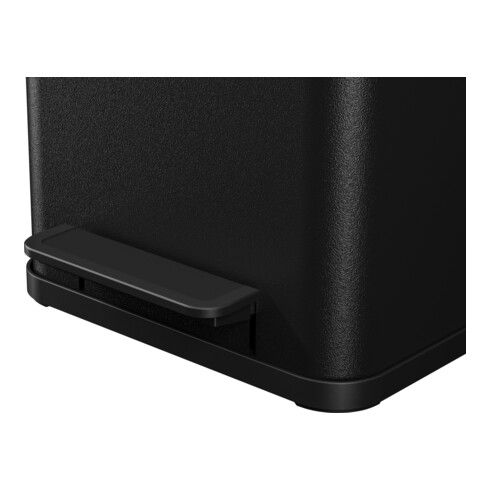 Hailo Öko duo Plus M, Poubelle à pédale, 2x9 l, noir