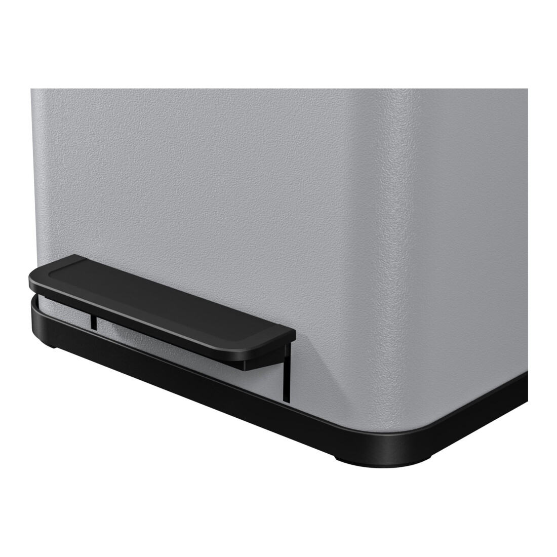 Hailo Öko duo Plus M, Poubelle à pédale, 2x9 ltr, argent