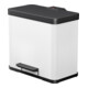 Hailo Öko trio Plus L, Poubelle à pédale, 3x9 l, blanc-1
