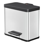 Hailo Öko trio Plus L, Poubelle à pédale, 3x9 l, inox