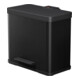 Hailo Öko trio Plus L, Poubelle à pédale, 3x9 l, noir-1