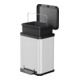 Hailo Öko uno Plus M, poubelle à pédale, 17 l, inox-2
