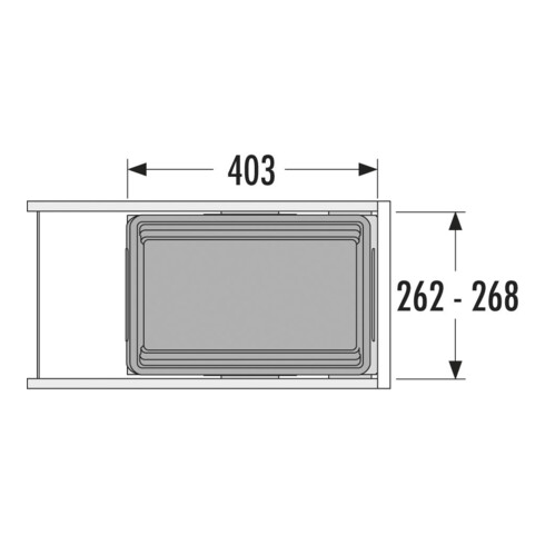Hailo Abfalltrennsystem 3608311 Cargo Synchro 300 30