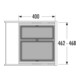 Hailo Abfalltrennsystem 3608521 Cargo Synchro 500 46-4