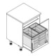 Hailo Abfalltrennsystem 3631681 Triple XL 600/56-5
