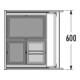 Hailo Abfalltrennsystem 3631691 Triple XL 600/54-4
