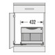 Hailo Abfalltrennsystem 3644821 Raumspar Tandem S Plus-4
