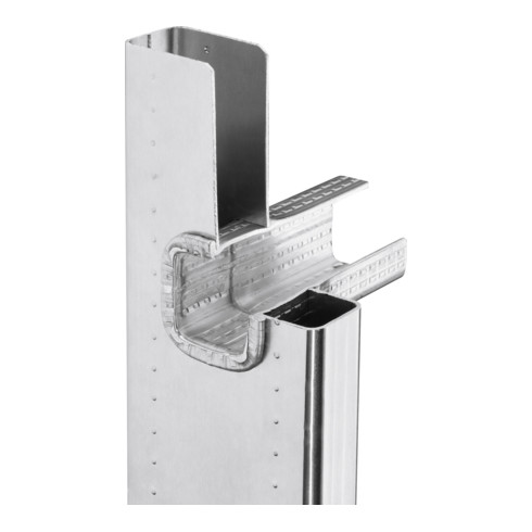 Hailo S60 ProfiStep uno, Aluminium-Anlegeleiter, 15 Sprossen