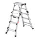 Hailo Alu-échelle télescopique double Master DTL100 2x4 - 2x6 marches