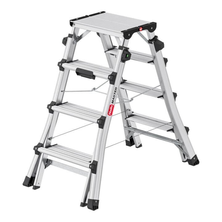 Hailo Alu-échelle télescopique double Master DTL100 2x4 - 2x6 marches