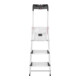 Hailo Alu-Sicherheits-Stehleiter L80 ComfortLine, 3 Stufen