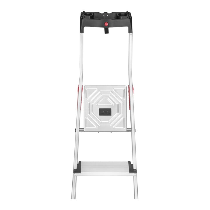 Hailo Alu-Sicherheits-Stehleiter L80 ComfortLine, 3 Stufen