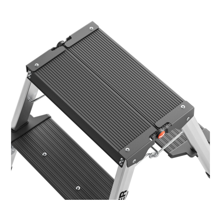 Hailo Aluminium-Doppelstufen-Trittleiter Master D70 2 x 2 Stufen